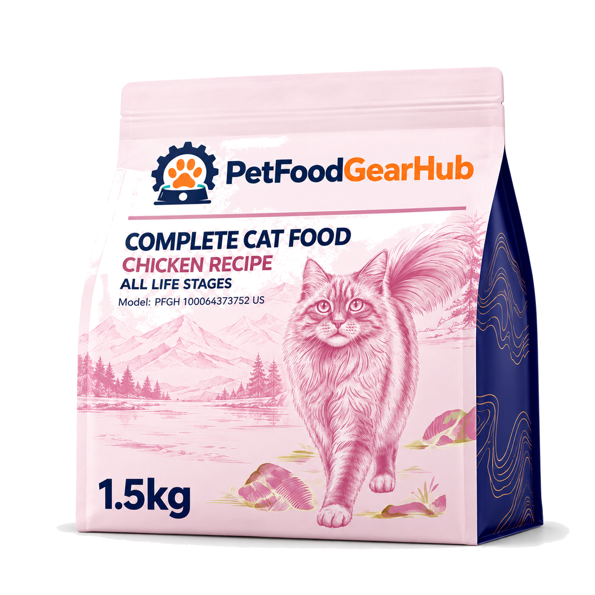 PetFoodGearHub Baked Chicken Cat Food for All Life Stages, 1.5 kg - PetFoodGearHub product image