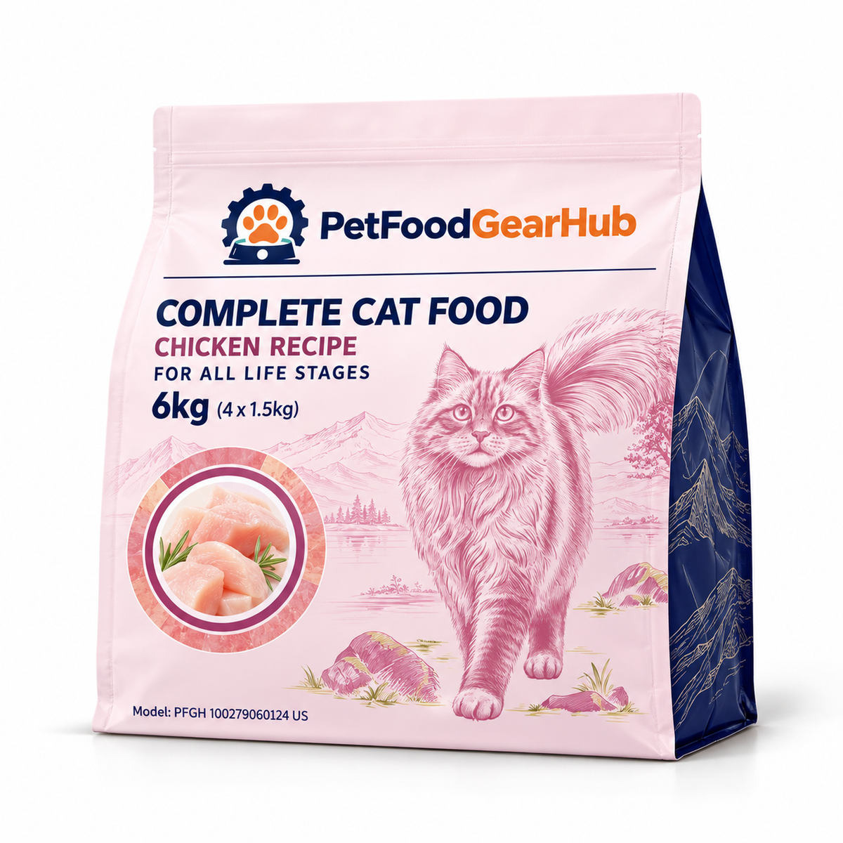 PetFoodGearHub Baked Chicken Cat Food for All Life Stages, 1.5 kg - PetFoodGearHub product image