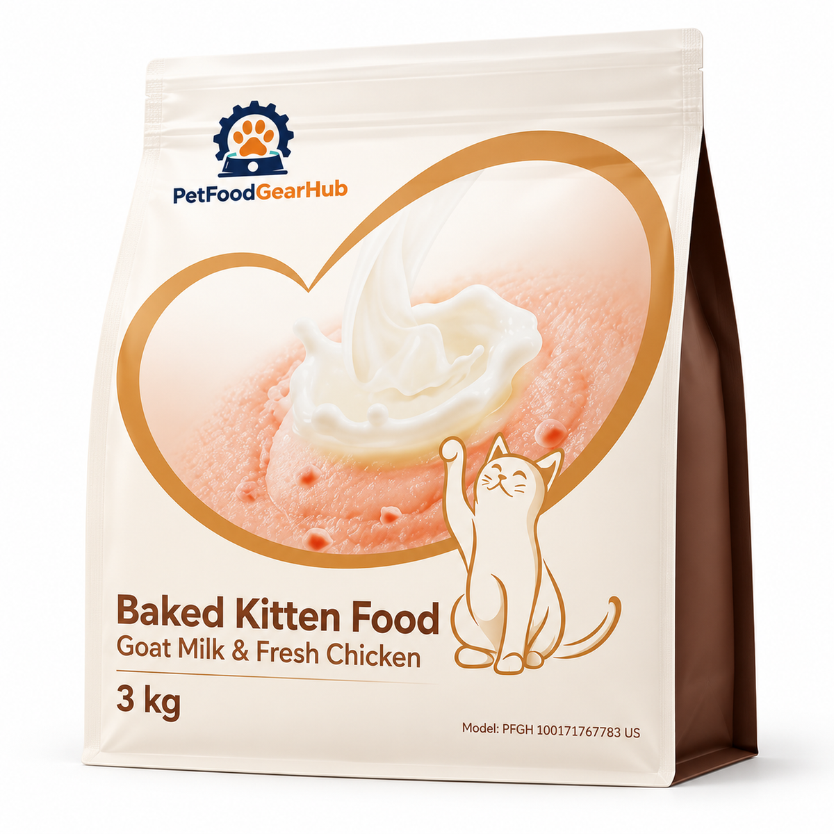 PetFoodGearHub Baked Goat Milk & Chicken Kitten Food, 1.5 kg - PetFoodGearHub product image