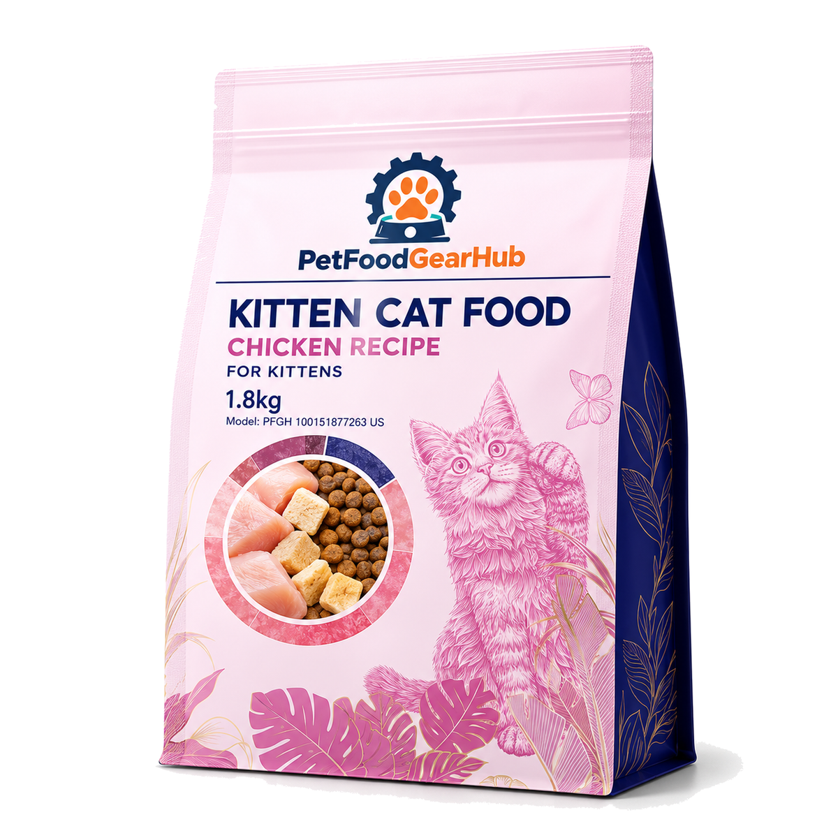 PetFoodGearHub Chicken Kitten Food, 1.8 kg - PetFoodGearHub product image