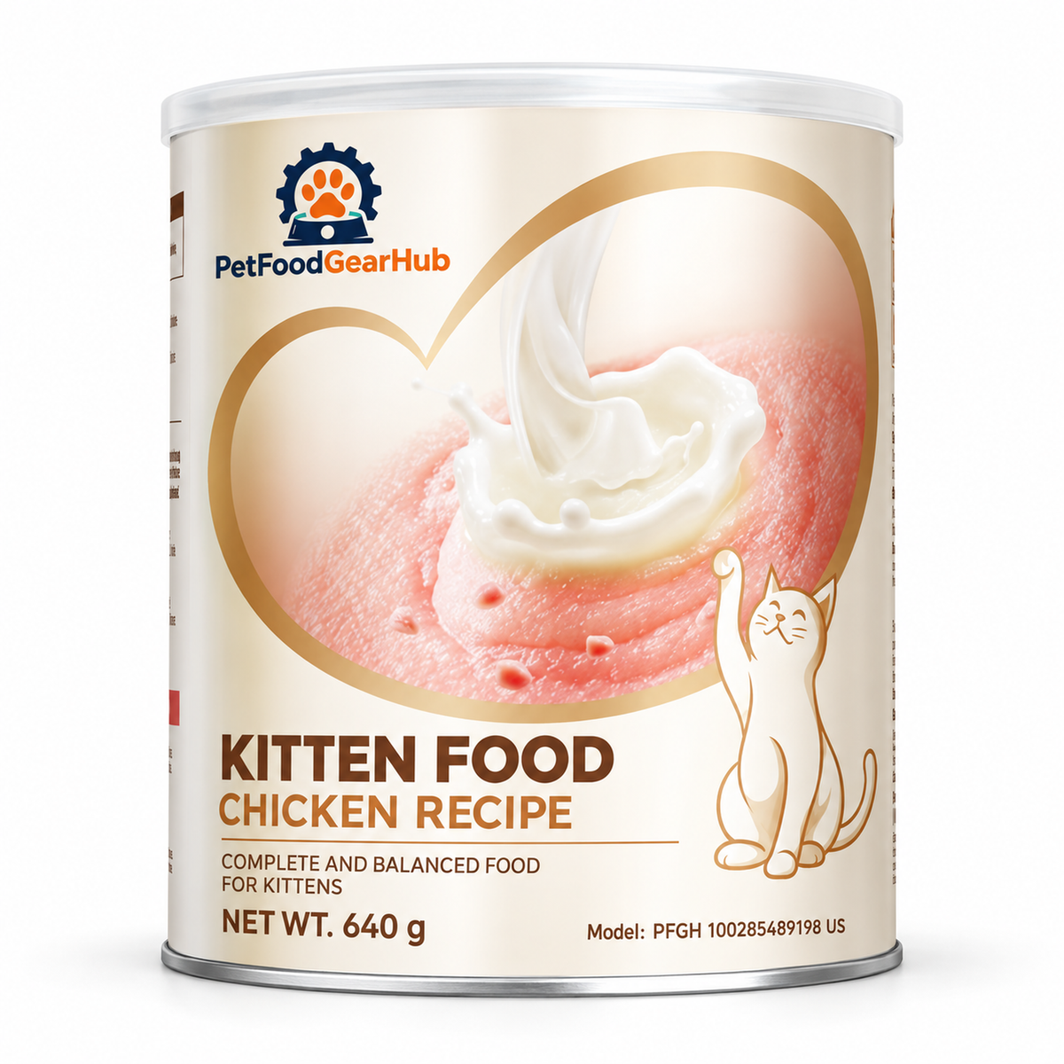 PetFoodGearHub Freeze-Dried Chicken Kitten Food, 320 g - PetFoodGearHub product image