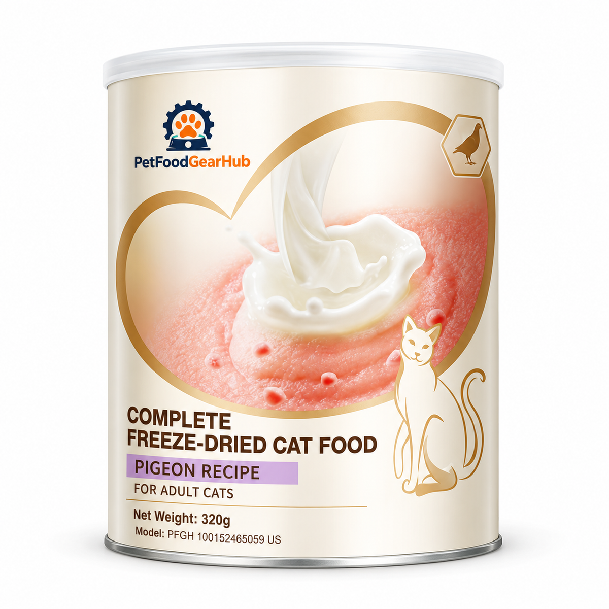 PetFoodGearHub Freeze-Dried Chicken Kitten Food, 320 g - PetFoodGearHub product image