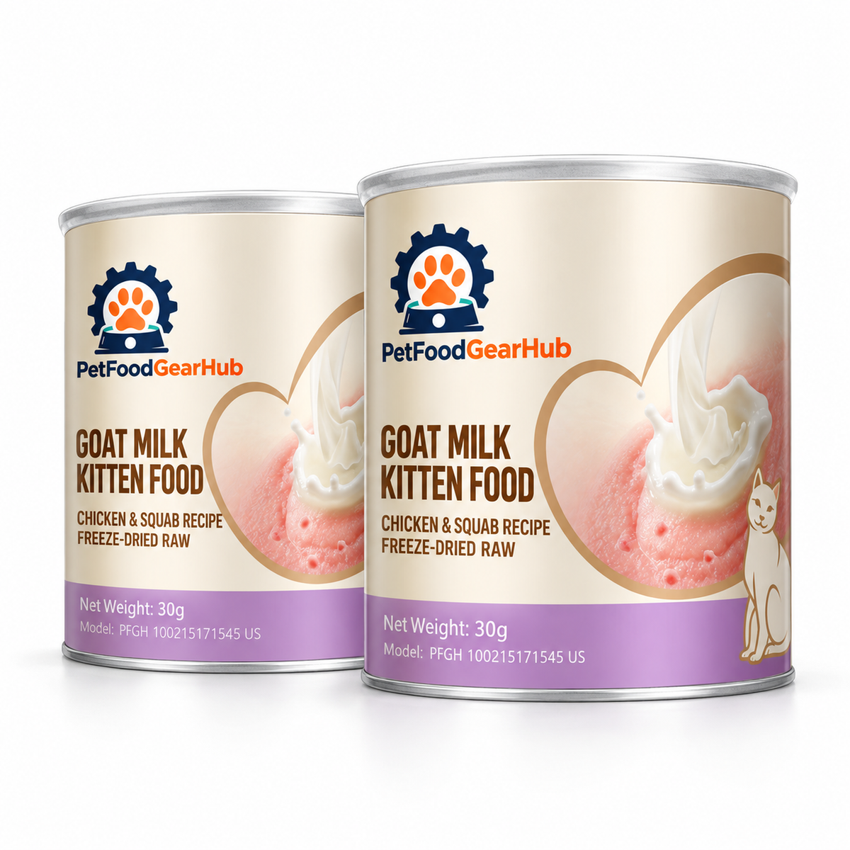 PetFoodGearHub Freeze-Dried Chicken Kitten Food, 320 g - PetFoodGearHub product image