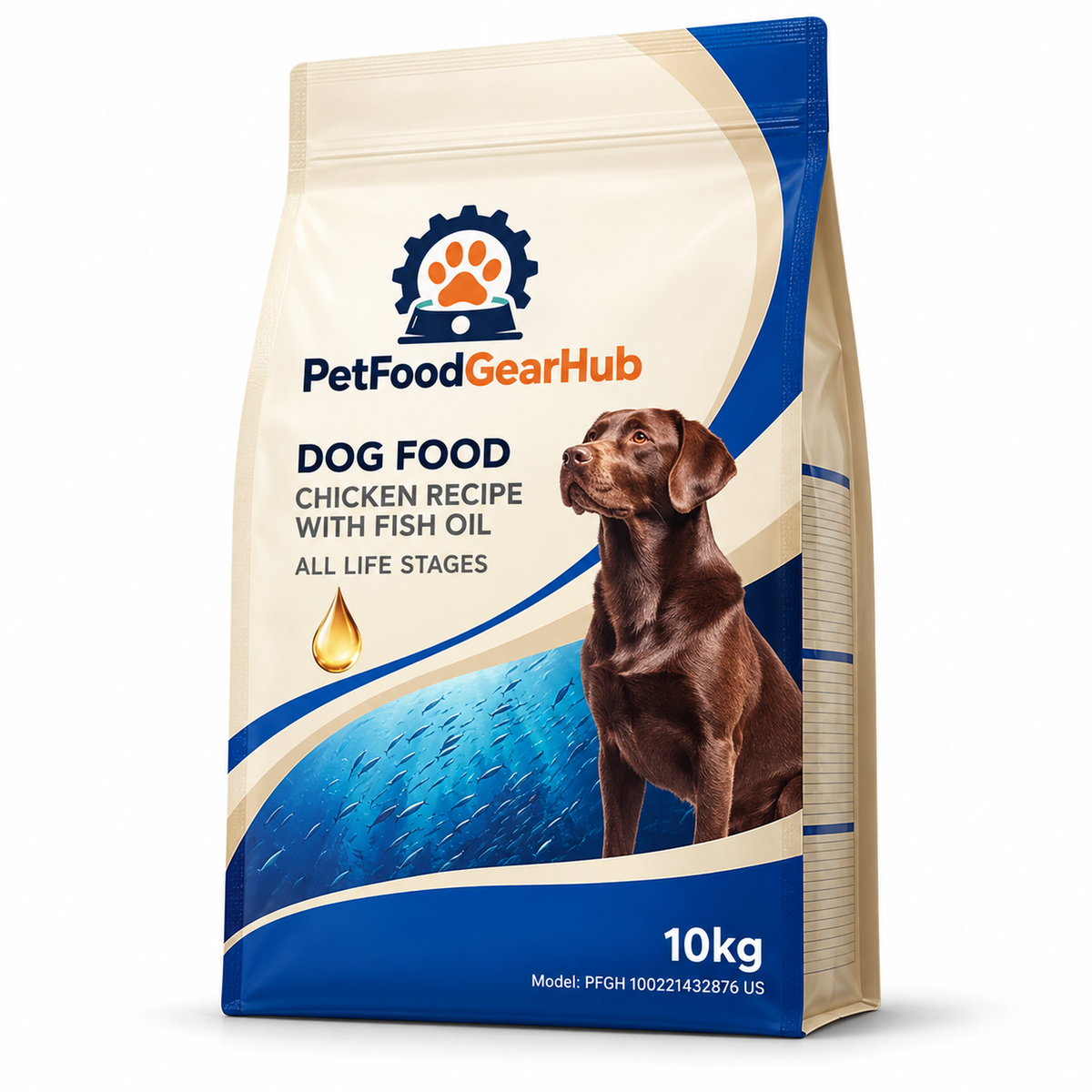PetFoodGearHub Duck & Pear Dog Food with Fish Oil, 10 kg - PetFoodGearHub product image
