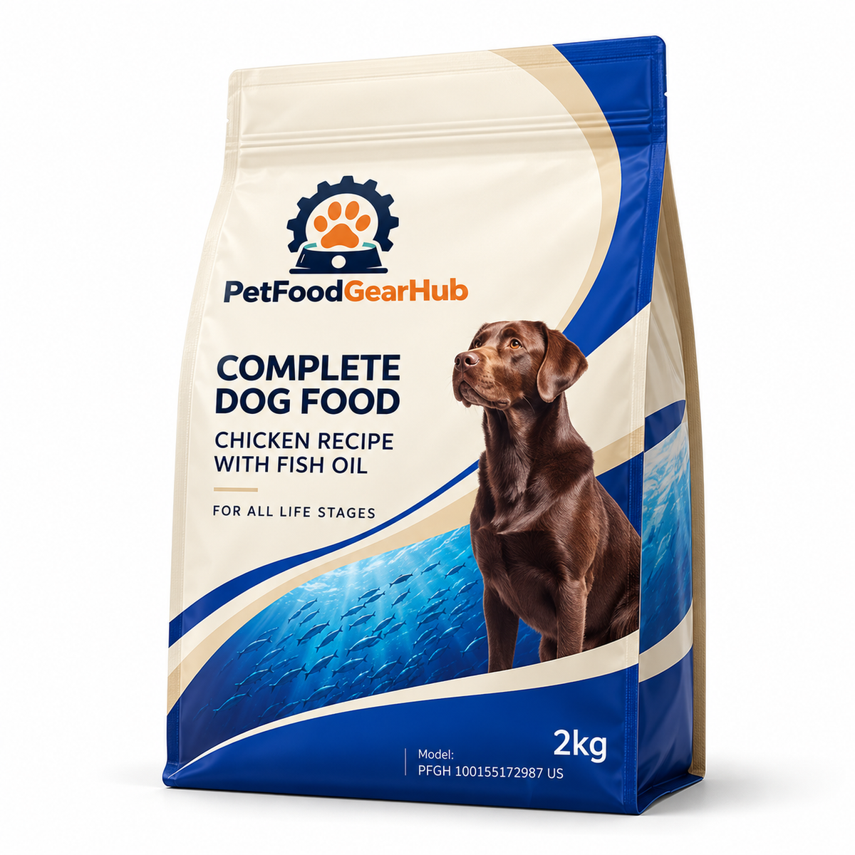 PetFoodGearHub Duck & Pear Dog Food with Fish Oil, 10 kg - PetFoodGearHub product image