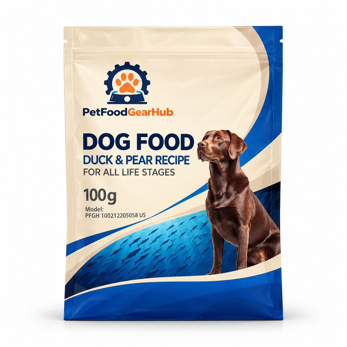 PetFoodGearHub Duck & Pear Dog Food with Fish Oil, 10 kg - PetFoodGearHub product image