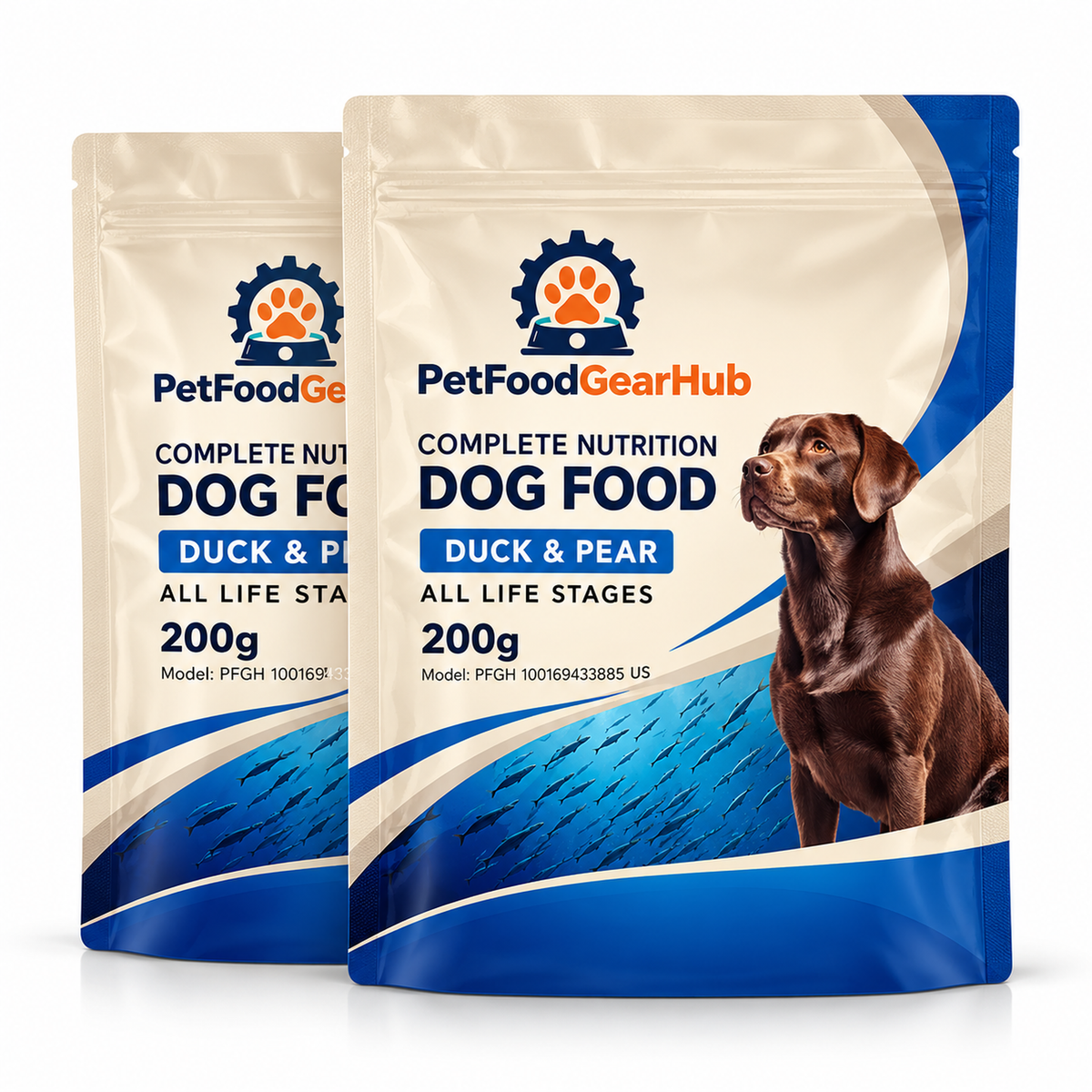 PetFoodGearHub Duck & Pear Dog Food with Fish Oil, 10 kg - PetFoodGearHub product image