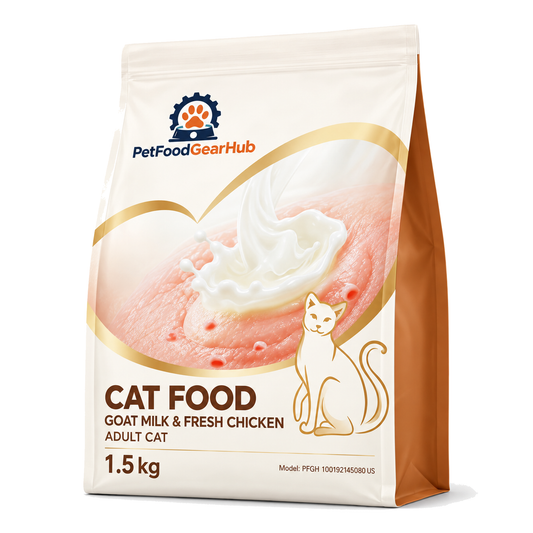 PetFoodGearHub Goat Milk & Chicken Adult Cat Food, 1.5 kg - PetFoodGearHub product image
