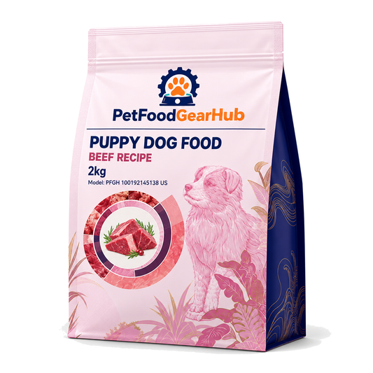 PetFoodGearHub Beef Puppy Food for Small Breeds, 2 kg - PetFoodGearHub product image