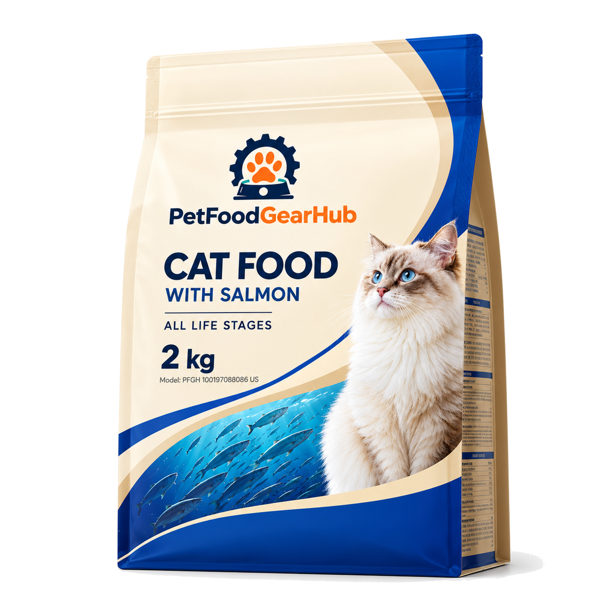 PetFoodGearHub Salmon Cat Food, 2 kg - PetFoodGearHub product image