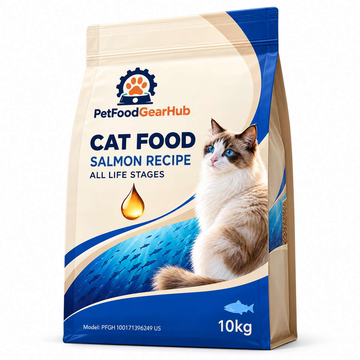 PetFoodGearHub Salmon Cat Food, 2 kg - PetFoodGearHub product image