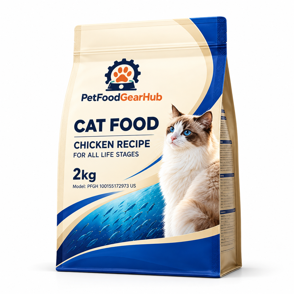 PetFoodGearHub Salmon Cat Food, 2 kg - PetFoodGearHub product image