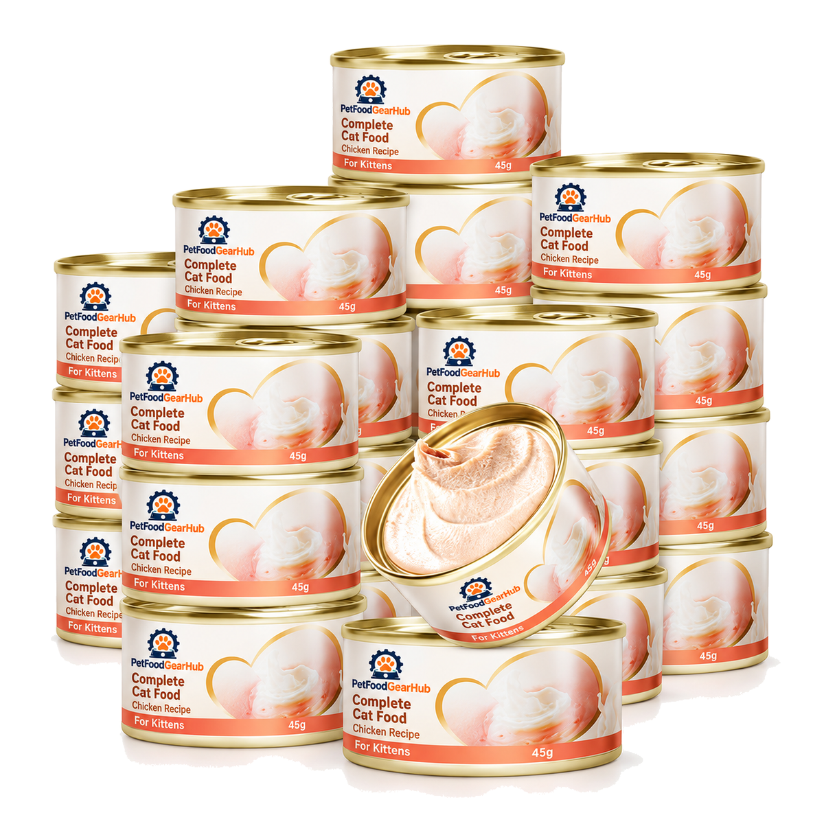 PetFoodGearHub Chicken Wet Kitten Food, 45 g × 24 Cans - PetFoodGearHub product image