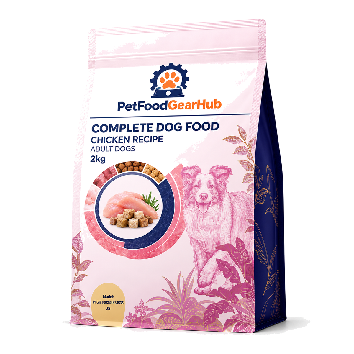 PetFoodGearHub Chicken Adult Dog Food for Medium & Large Breeds, 2 kg × 3 - PetFoodGearHub product image