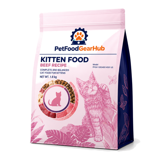 PetFoodGearHub Beef Kitten Food, 1.8 kg × 3 - PetFoodGearHub product image