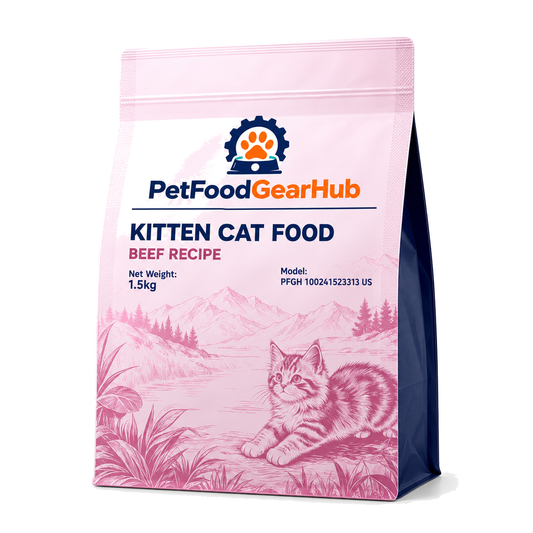 PetFoodGearHub Beef Kitten Food, 1.5 kg - PetFoodGearHub product image
