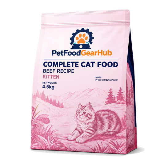 PetFoodGearHub Beef Kitten Food, 4.5 kg - PetFoodGearHub product image