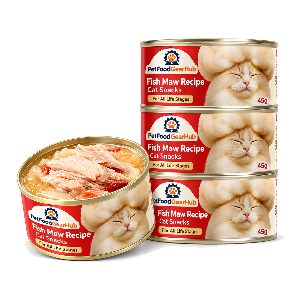 PetFoodGearHub Wet Cat Food Variety Pack, 45 g × 12 Cans - PetFoodGearHub product image