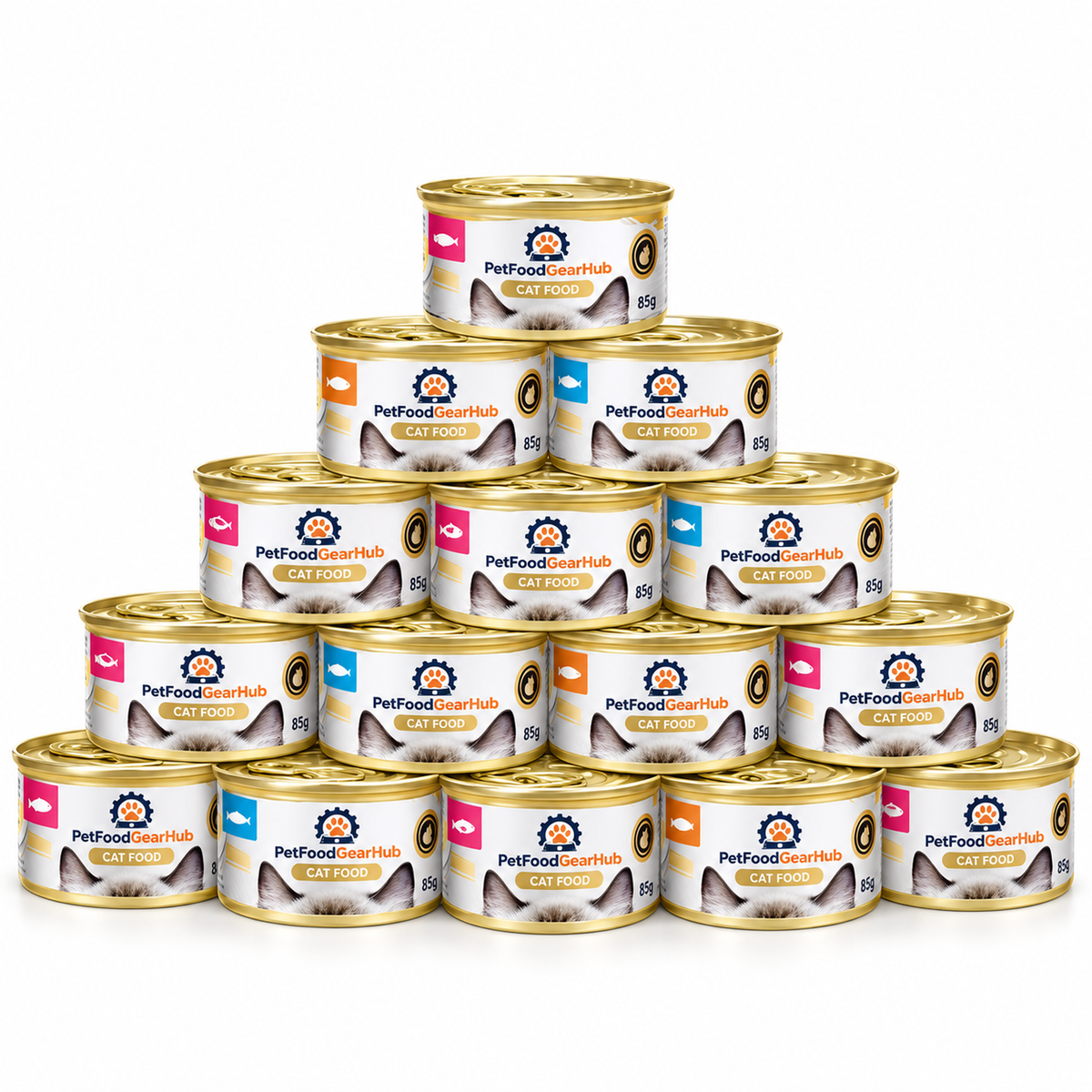 PetFoodGearHub Wet Cat Food Variety Pack, 45 g × 12 Cans - PetFoodGearHub product image