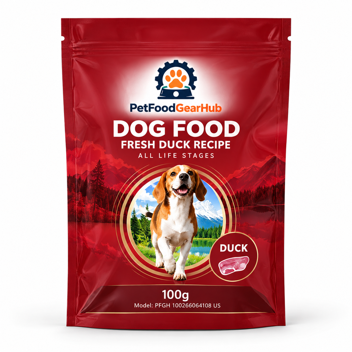 PetFoodGearHub Fresh Duck Dog Food, 1.5 kg - PetFoodGearHub product image