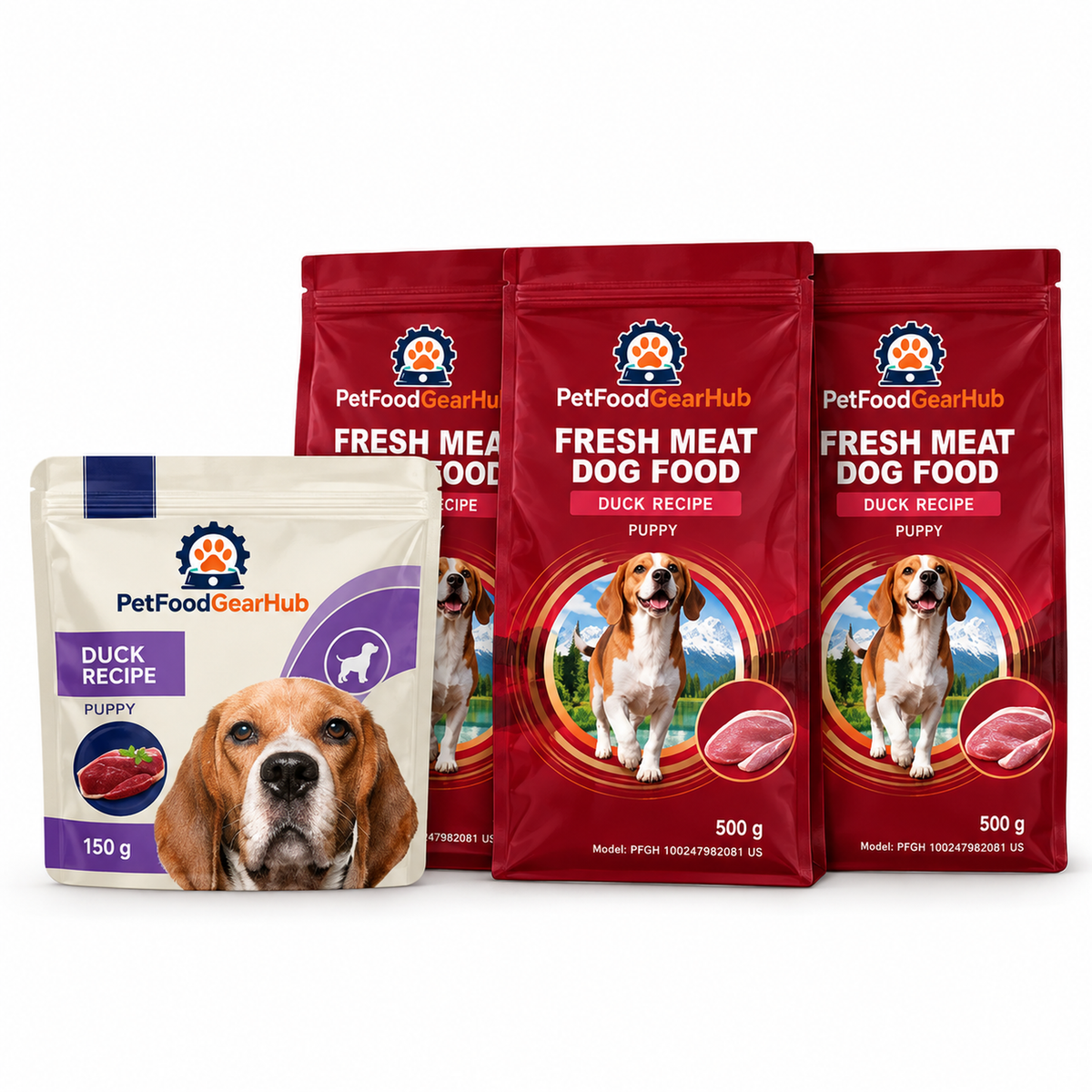PetFoodGearHub Fresh Duck Dog Food, 1.5 kg - PetFoodGearHub product image