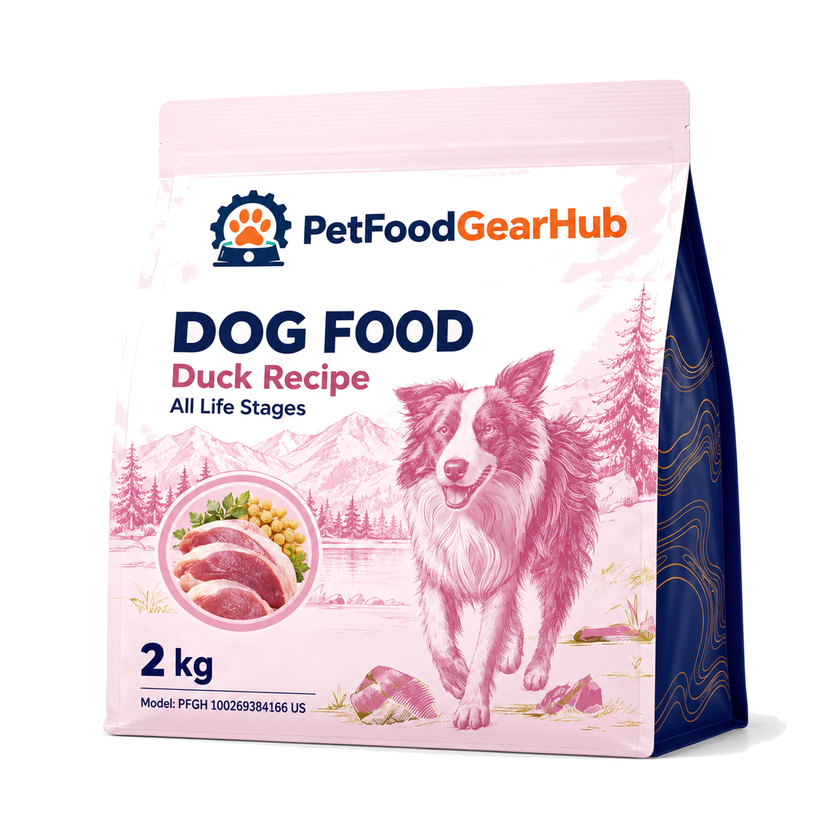 PetFoodGearHub Duck Small Breed Dog Food, 2 kg - PetFoodGearHub product image