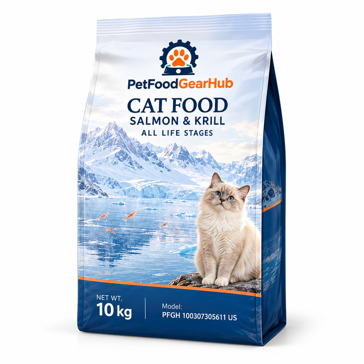 PetFoodGearHub Salmon & Krill Cat Food, 1.5 kg - PetFoodGearHub product image