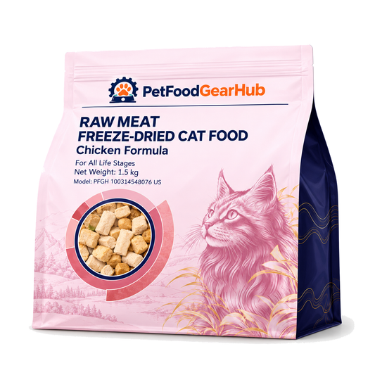 PetFoodGearHub Freeze-Dried Raw Chicken Cat Food, 1.5 kg - PetFoodGearHub product image