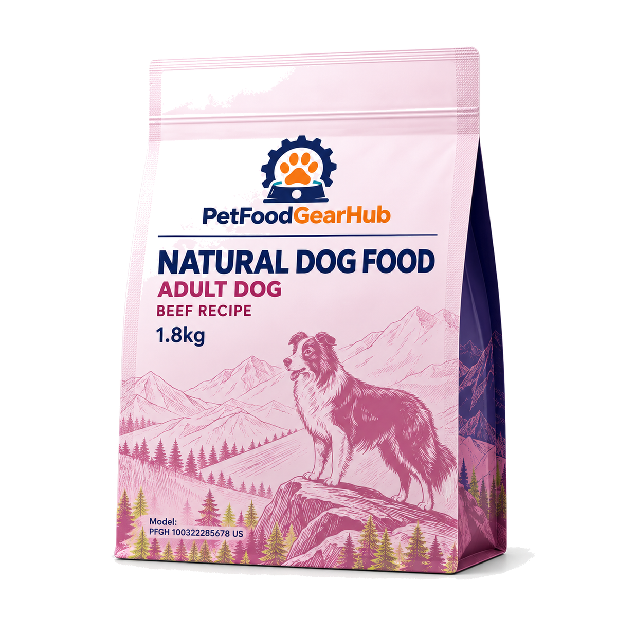 PetFoodGearHub Beef Adult Dog Food for Small Breeds, 1.8 kg - PetFoodGearHub product image