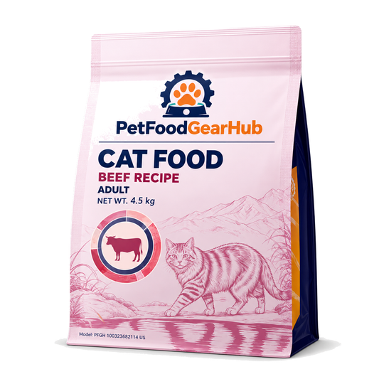 PetFoodGearHub Beef Adult Cat Food, 4.5 kg - PetFoodGearHub product image