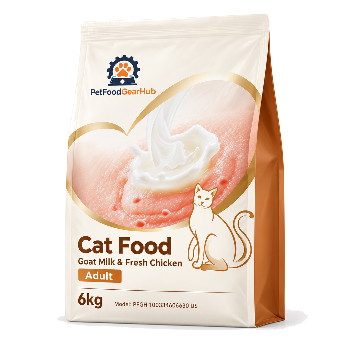 PetFoodGearHub Goat Milk & Chicken Adult Cat Food, 6 kg - PetFoodGearHub product image