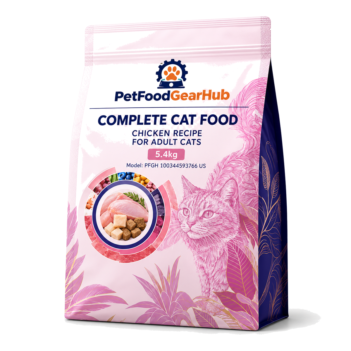PetFoodGearHub Chicken Adult Cat Food, 5.4 kg - PetFoodGearHub product image