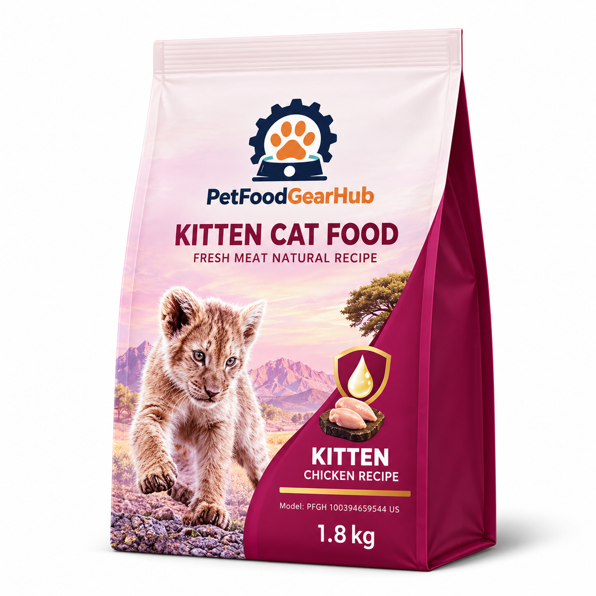 PetFoodGearHub Fresh Meat Adult Cat Food, 1.8 kg - PetFoodGearHub product image