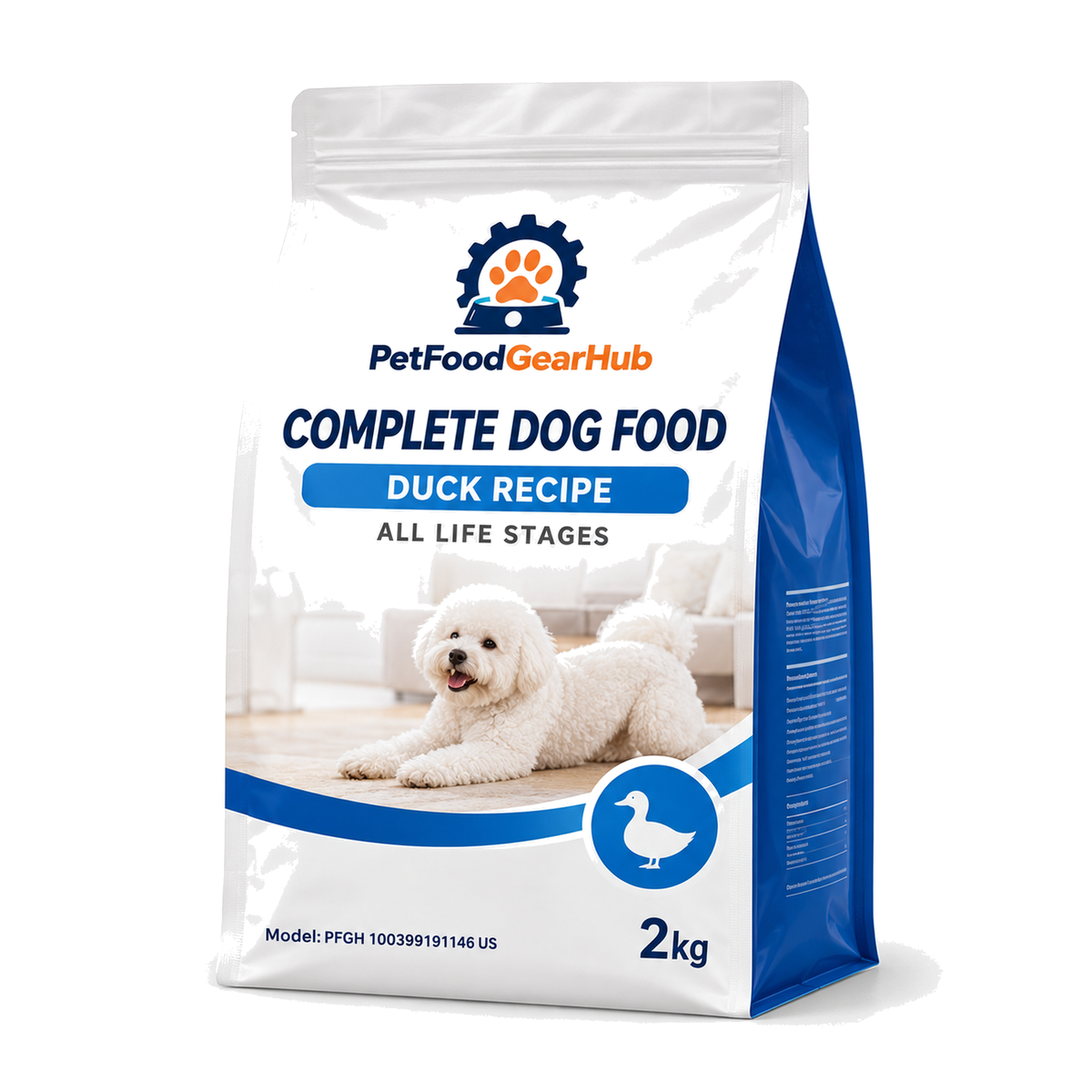 PetFoodGearHub Duck Dog Food, 2 kg - PetFoodGearHub product image