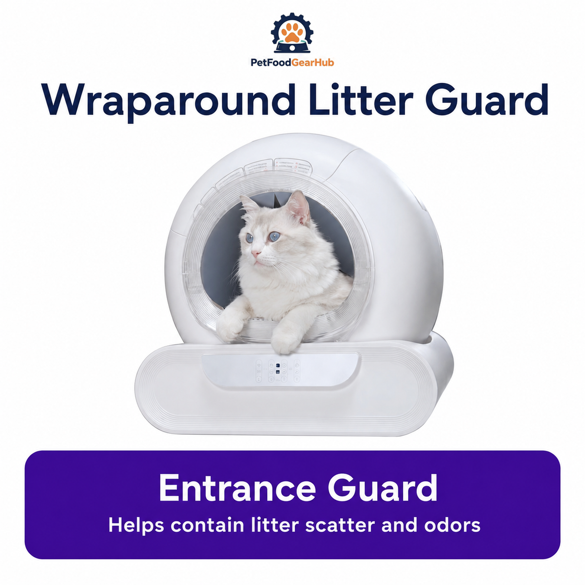 PetFoodGearHub L01 litter box entrance and cat-access design