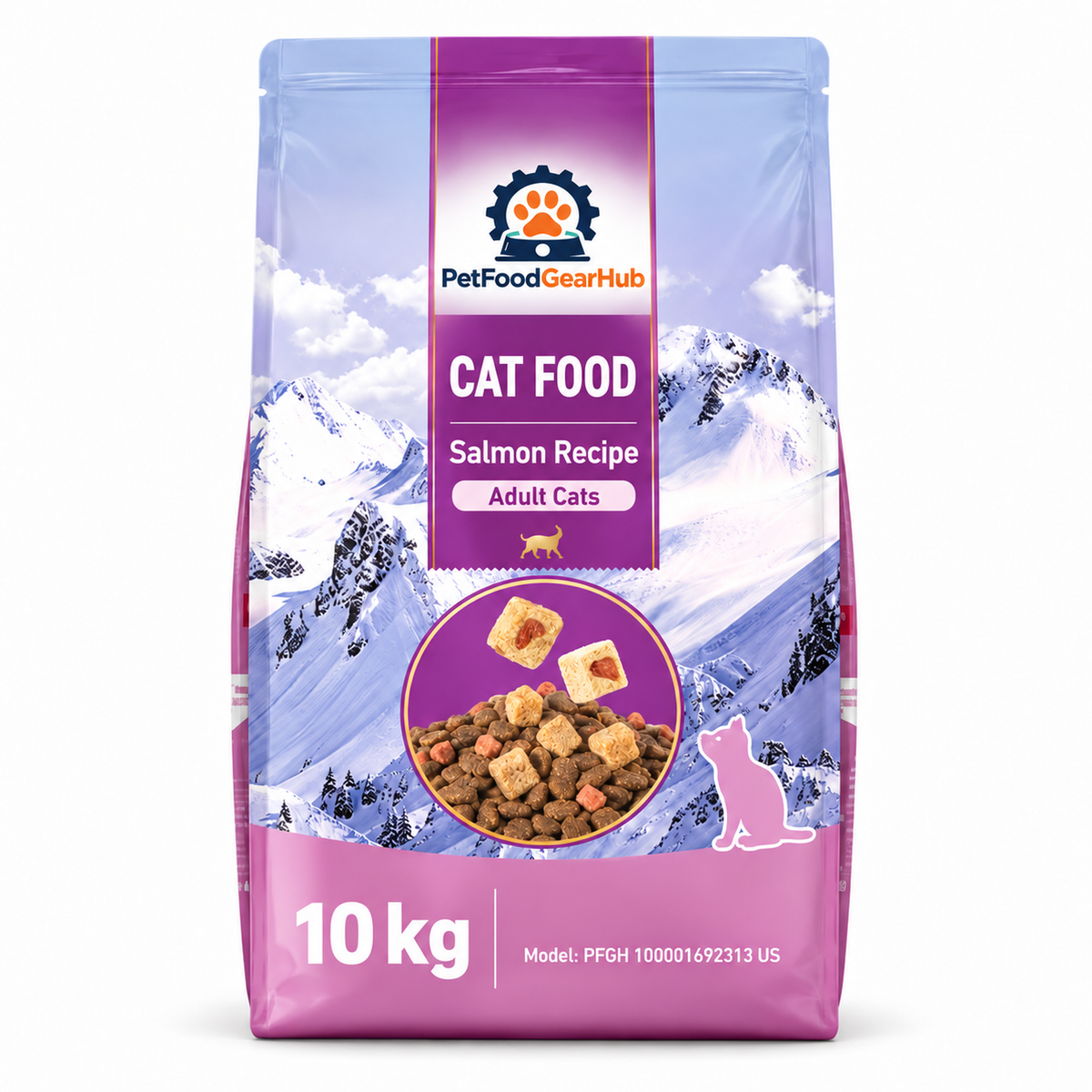 PetFoodGearHub Freeze-Dried Salmon Adult Cat Food, 2 kg - PetFoodGearHub product image