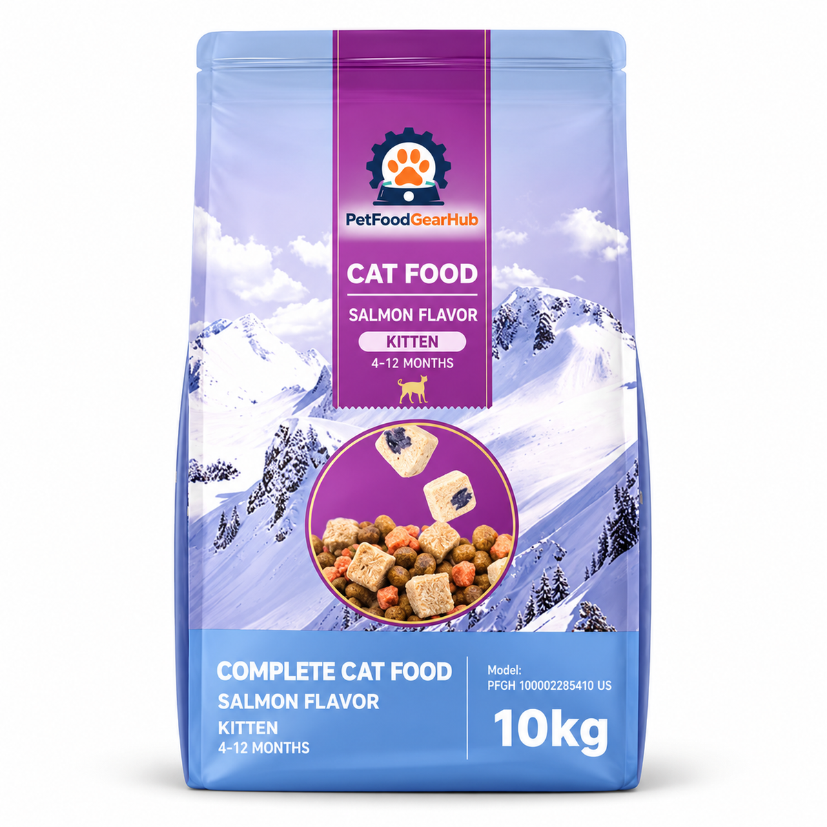 PetFoodGearHub Freeze-Dried Salmon Adult Cat Food, 2 kg - PetFoodGearHub product image