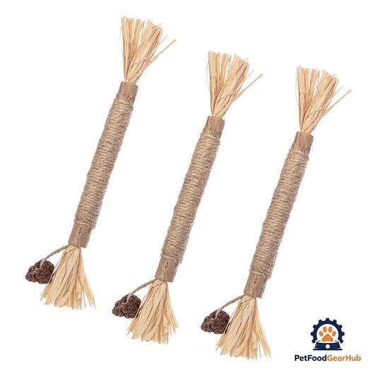 PetFoodGearHub Natural Silvervine Cat Teething Chewing Sticks - product image 1