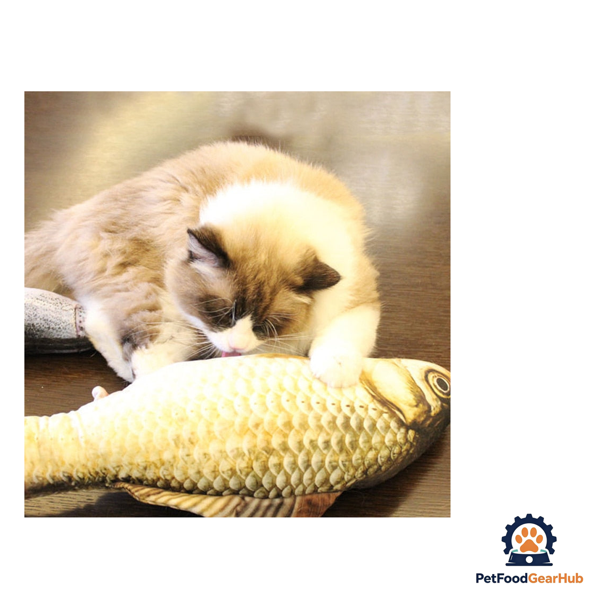 PetFoodGearHub Cat Kicker Fish Toy with Catnip - product image 3