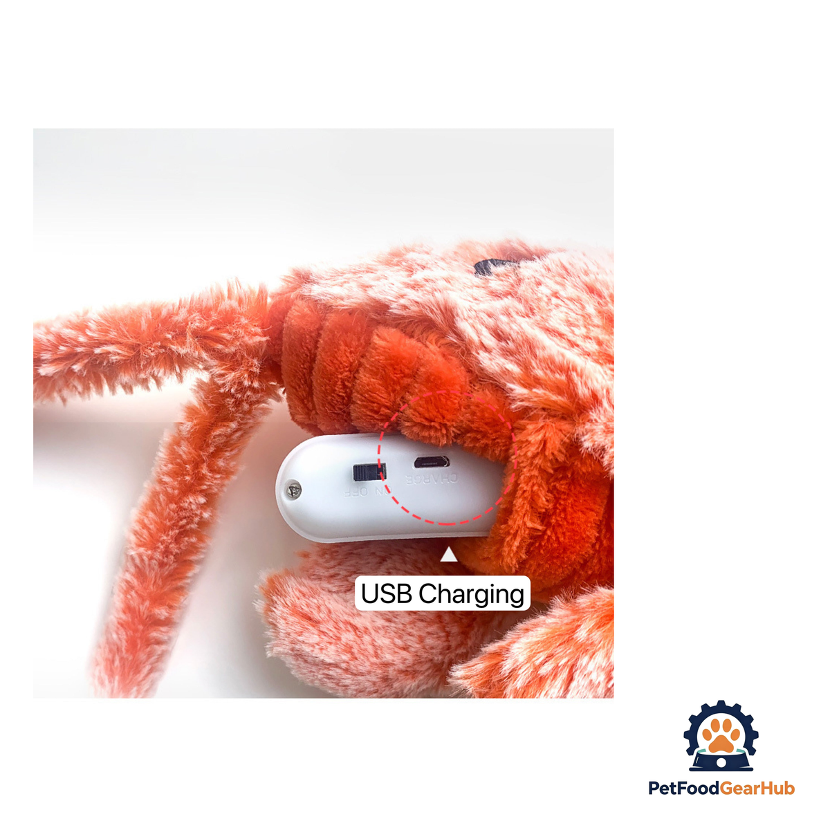PetFoodGearHub Wagging Lobster Cat Plush Toy - product image 7