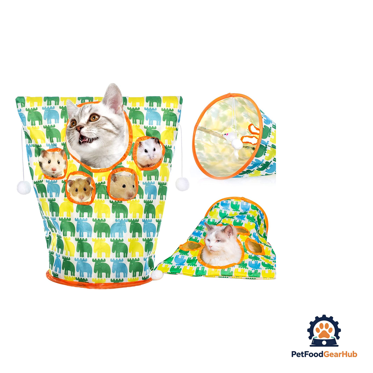 PetFoodGearHub Interactive Cat Tunnel with Balls and Peephole for Exercise and Play - product image 4