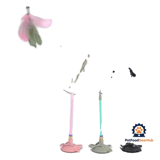 PetFoodGearHub Interactive Feather Cat Teaser with Suction Cup Base - product image 1