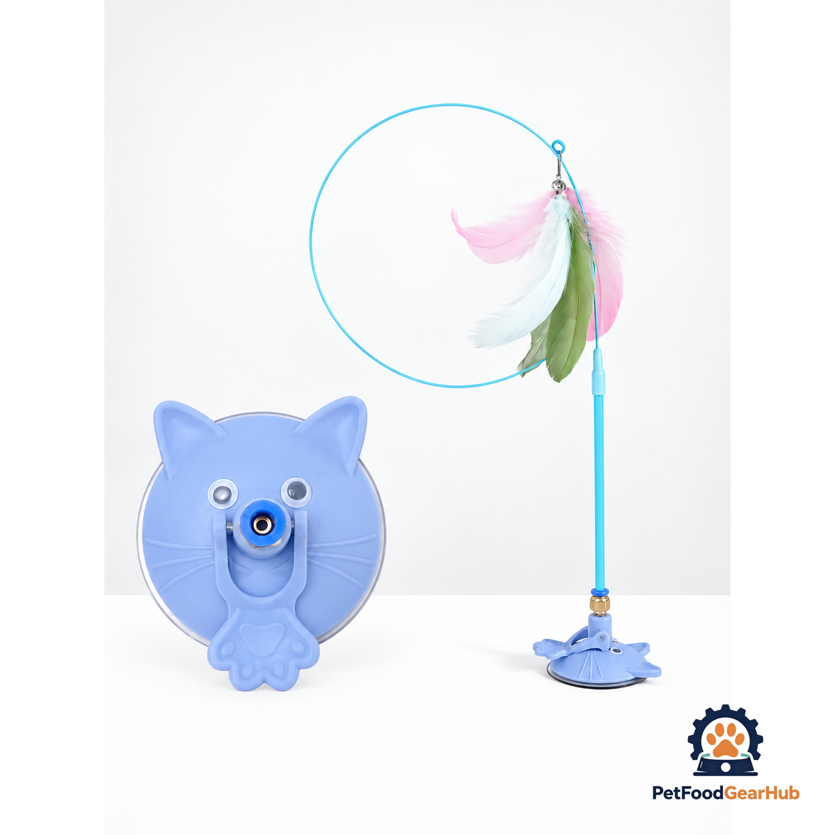 PetFoodGearHub Interactive Feather Cat Teaser with Suction Cup Base - product image 6