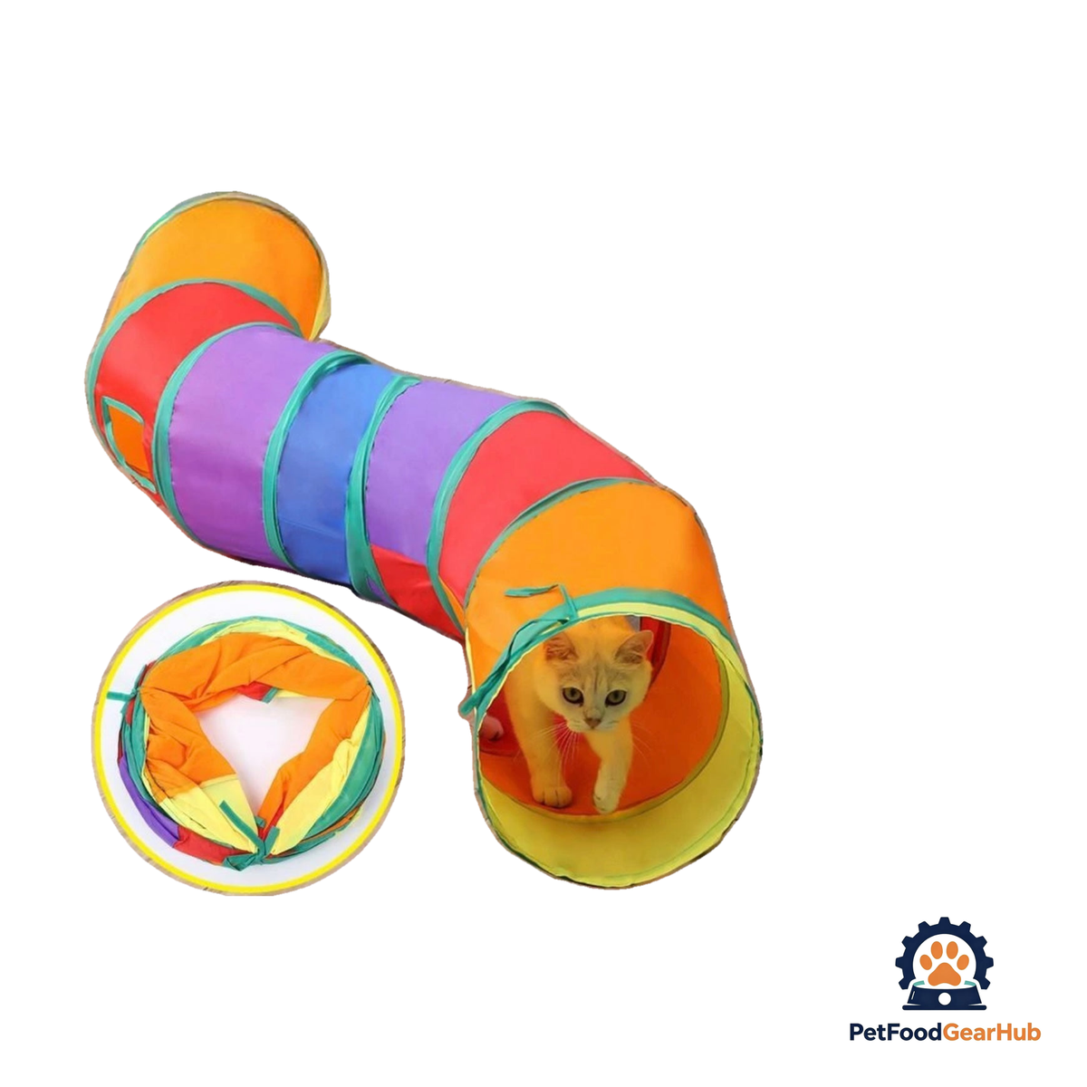 PetFoodGearHub Rainbow Cat Tunnel - product image 1