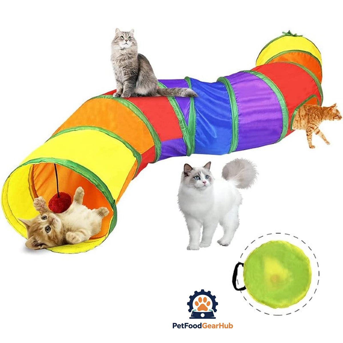PetFoodGearHub Rainbow Cat Tunnel - product image 2