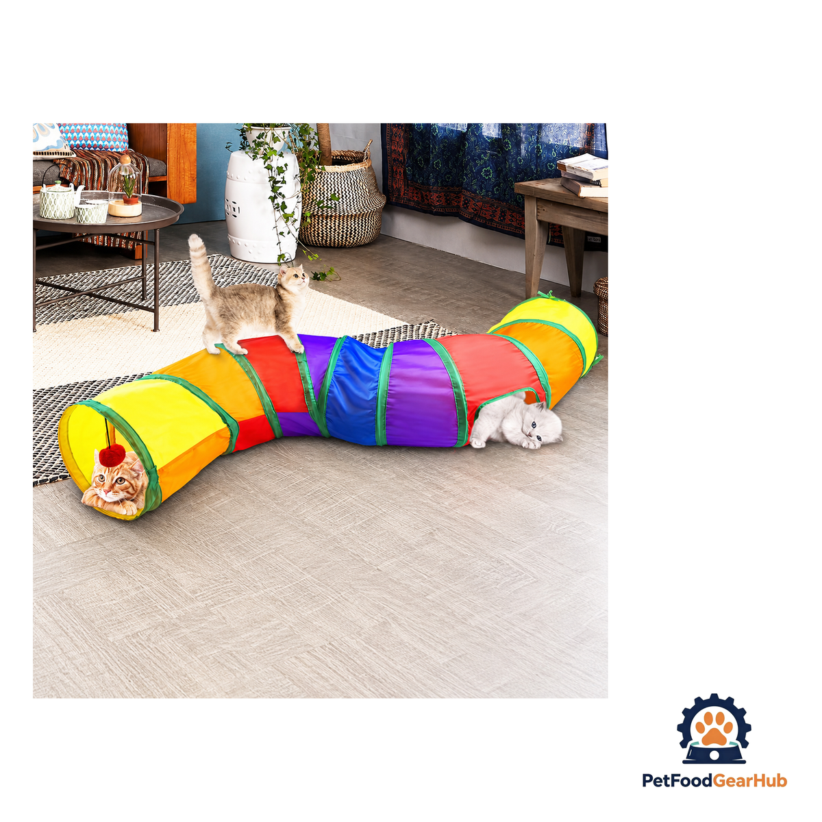 PetFoodGearHub Rainbow Cat Tunnel - product image 4