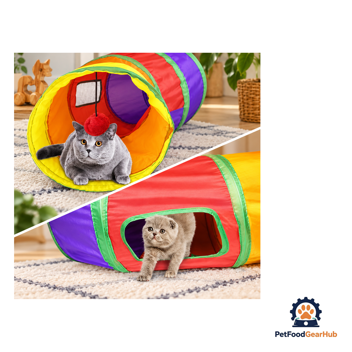 PetFoodGearHub Rainbow Cat Tunnel - product image 5