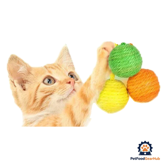 PetFoodGearHub Hanging Sisal Cat Toy with Bells - product image 1