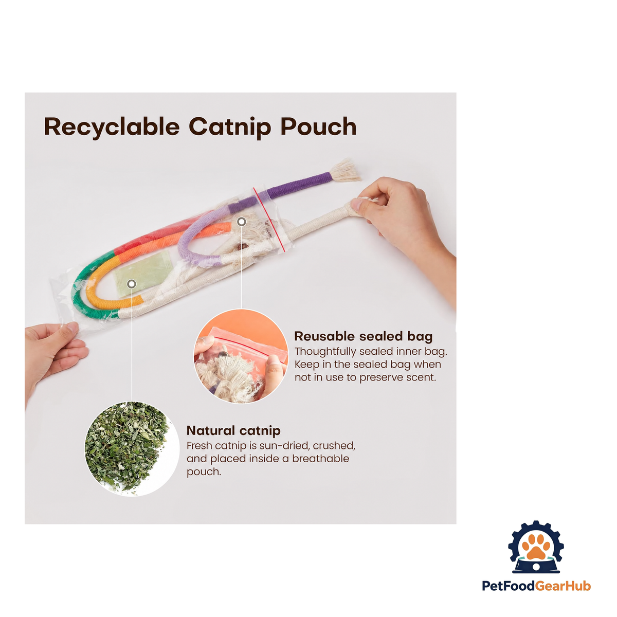 PetFoodGearHub Gall Fruit Cat Chew Ropes - Set of 3 - product image 4