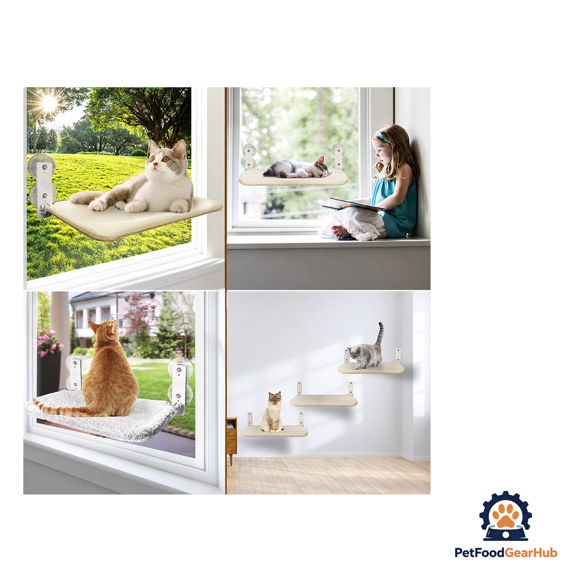 PetFoodGearHub Cordless Cat Window Perch - product image 6